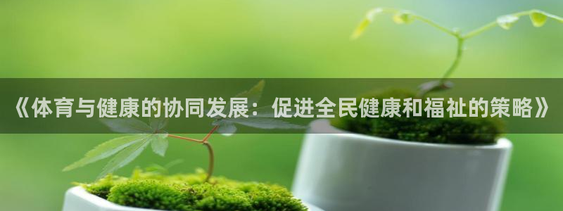 凯发官网下载招商电话号码:《体育与健康的协同发展:促进全民健