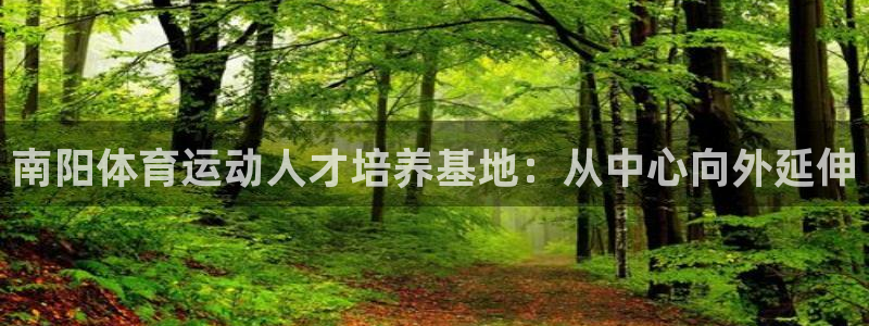 凯发官方正版app开户:南阳体育运动人才培养基地:从中心向外